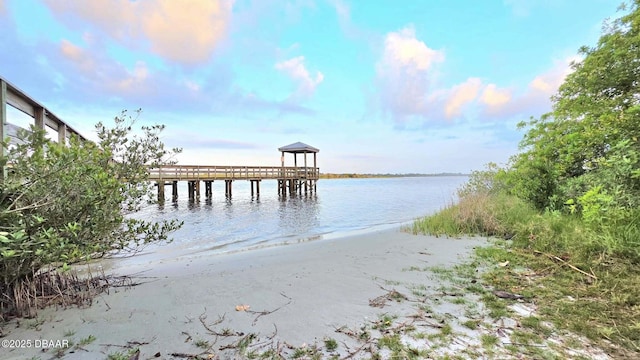 70 Ocean Shore Dr, Ormond Beach, FL 32176 - dock area featuring a water view