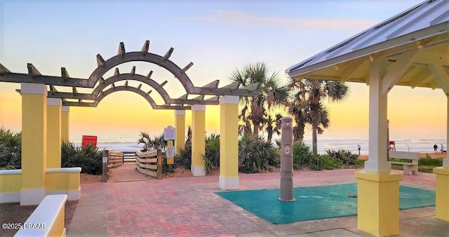70 Ocean Shore Dr, Ormond Beach, FL 32176 - view of swimming pool with a water view