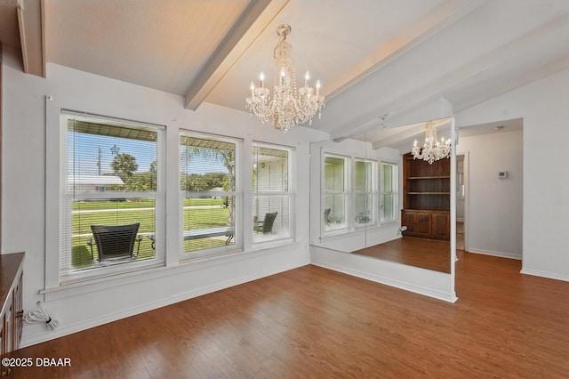 88 Cindy Ln, Ponce Inlet, FL 32127 - unfurnished sunroom with a chandelier and healthy amount of natural light