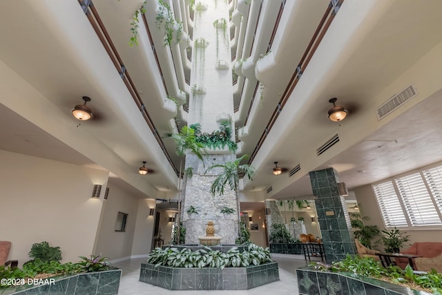 community lobby featuring visible vents