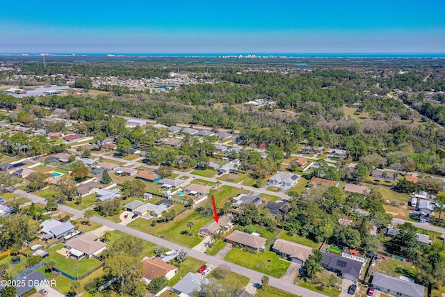 birds eye view of property featuring a residential view