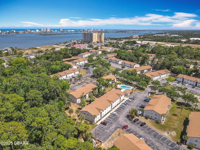 420 Banana Cay Dr Unit A, South Daytona, FL 32119 - drone / aerial view featuring a water view