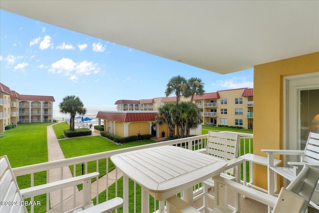 view of balcony