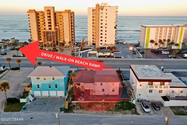 3112 S Atlantic Ave, Daytona Beach Shores, FL 32118 - aerial view at dusk of a water view