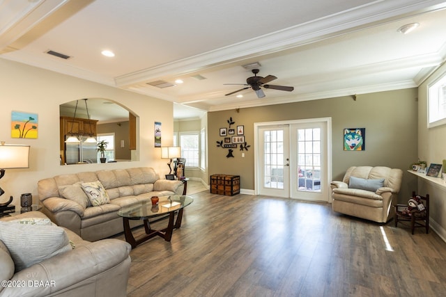 10 Foxhunter Flt, Ormond Beach, FL 32174 - living room featuring a wealth of natural light, baseboards, and wood finished floors