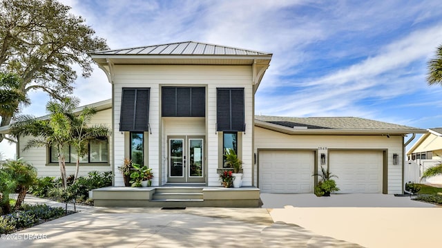 view of front of home featuring a garage