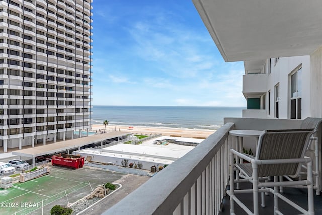 2800 N Atlantic Ave Unit 501, Daytona Beach, FL 32118 - balcony featuring a water view