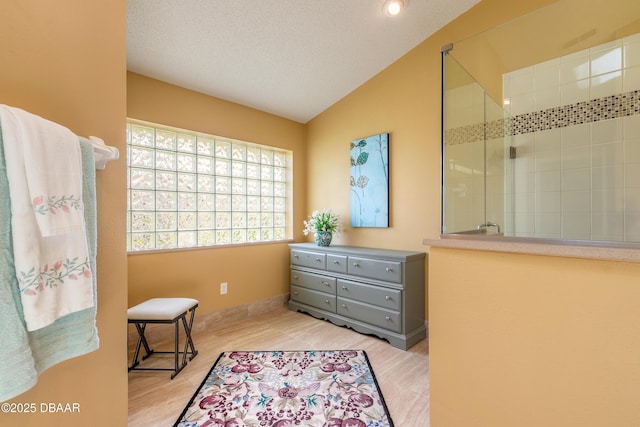 6273 Paradise Island Ct, Port Orange, FL 32128 - living area featuring lofted ceiling and baseboards