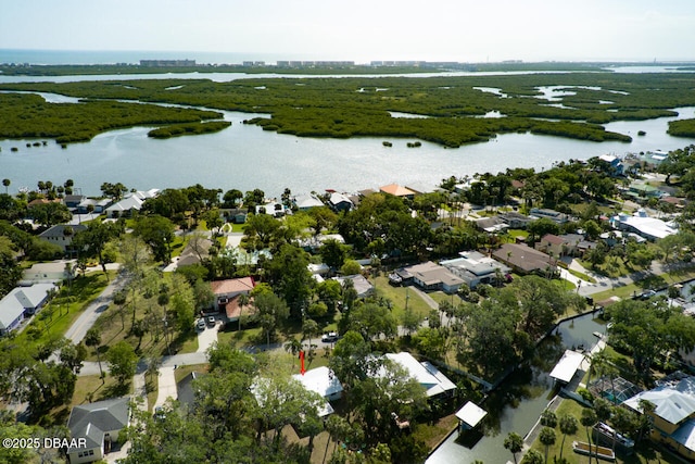 22 Cedar St, Port Orange, FL 32127 - aerial overview of property's location featuring a large body of water and nearby suburban area