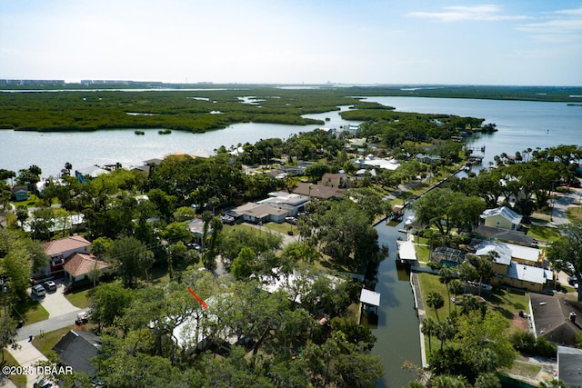 22 Cedar St, Port Orange, FL 32127 - aerial view of property's location with a large body of water and nearby suburban area