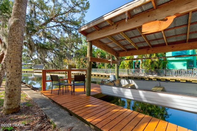 22 Cedar St, Port Orange, FL 32127 - dock featuring a water view