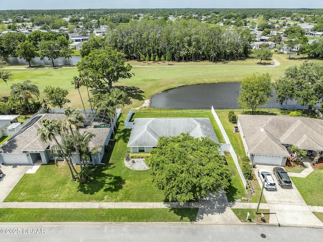 5479 Saint Regis Way, Port Orange, FL 32128 - aerial perspective of suburban area featuring a large body of water and a golf club