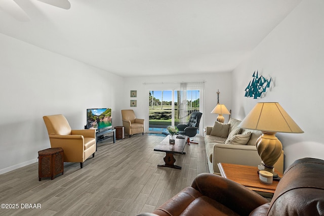 42 N Ocean Palm Villa, Flagler Beach, FL 32136 - living room with light hardwood / wood-style flooring