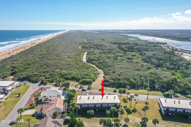 42 N Ocean Palm Villa, Flagler Beach, FL 32136 - bird's eye view with a view of the beach and a water view