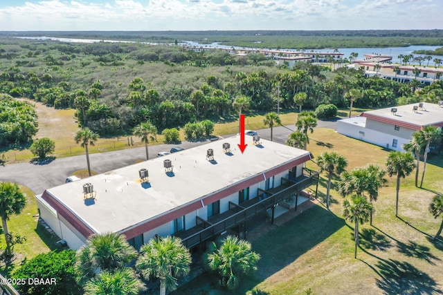 42 N Ocean Palm Villa, Flagler Beach, FL 32136 - bird's eye view featuring a water view
