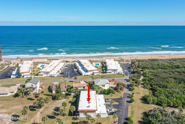 42 N Ocean Palm Villa, Flagler Beach, FL 32136 - bird's eye view with a water view and a view of the beach