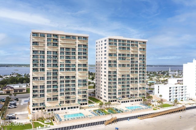 view of property featuring a water view