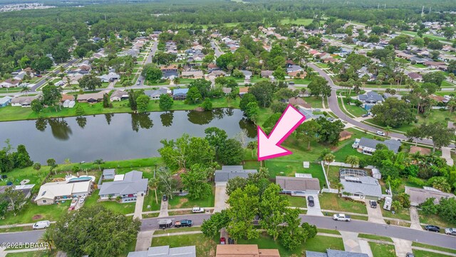 1317 Dexter Dr W, Port Orange, FL 32129 - aerial view of property's location with a nearby body of water and nearby suburban area