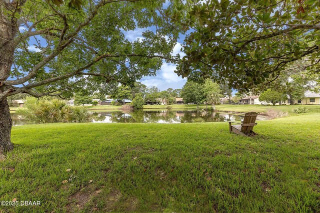 1317 Dexter Dr W, Port Orange, FL 32129 - view of grassy yard with a water view