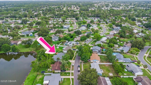 1317 Dexter Dr W, Port Orange, FL 32129 - aerial overview of property's location with a nearby body of water and nearby suburban area