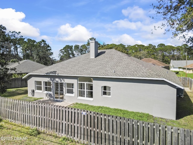 view of back of property