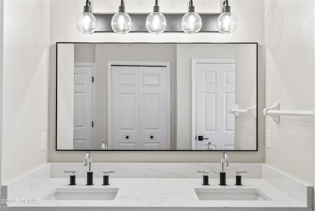 bathroom with vanity