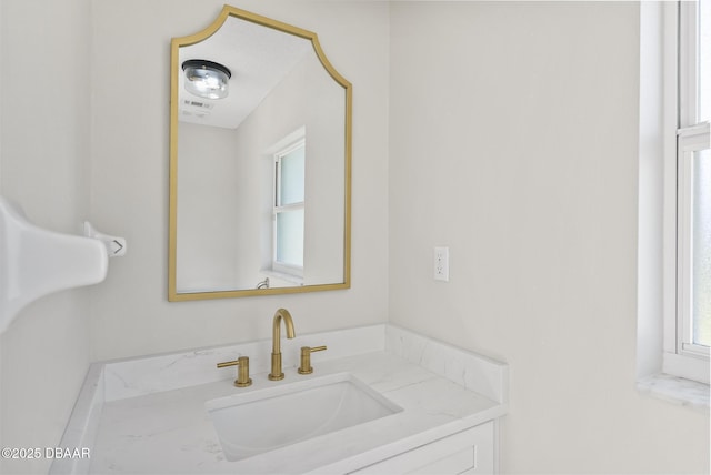 bathroom featuring vanity