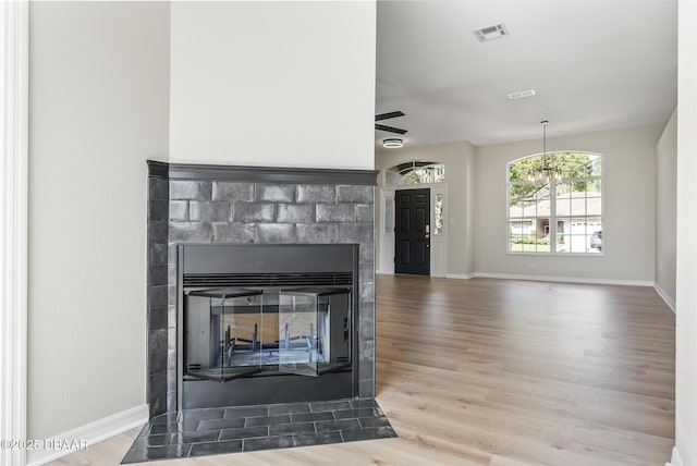 room details with hardwood / wood-style flooring