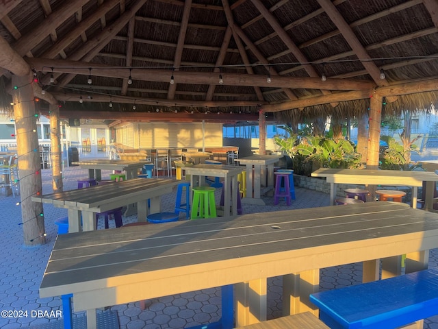 313 S Atlantic Ave Unit 413, Daytona Beach, FL 32118 - wooden terrace featuring a gazebo