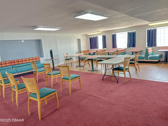 recreation room featuring wood finished floors