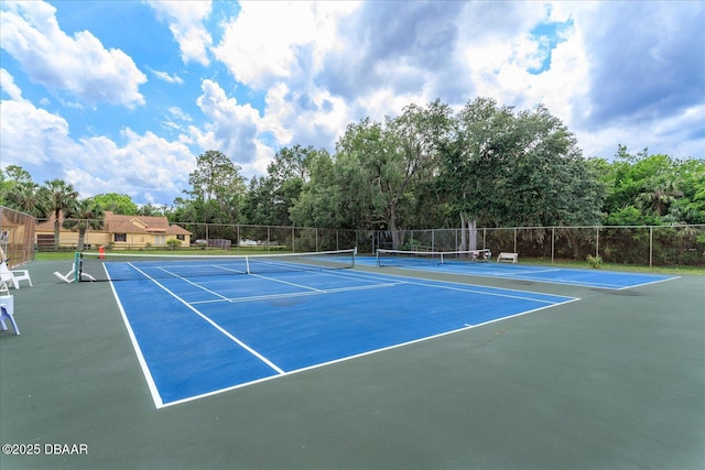 view of sport court