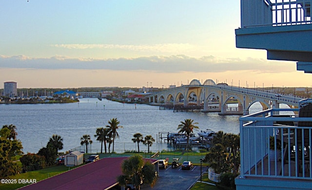 100 Silver Beach Ave Unit 710, Daytona Beach, FL 32118 - water view with a notable bridge