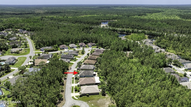 30 Foxfield Look, Ormond Beach, FL 32174 - aerial view with a water view, a residential view, and a forest view
