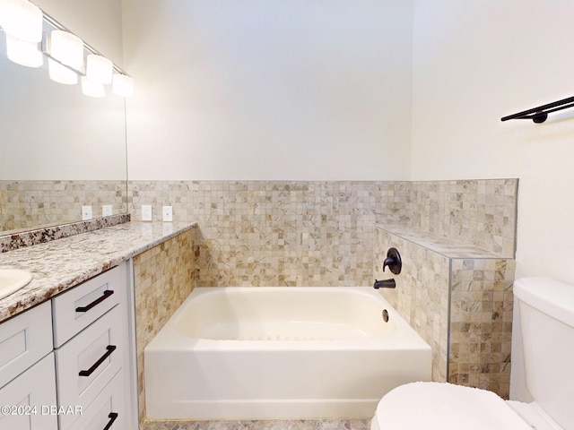 804 Soft Pine Ct, New Smyrna Beach, FL 32168 - bathroom with toilet, a bath, and vanity