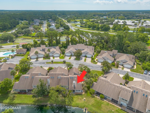 2017 Cornell Pl, Port Orange, FL 32128 - aerial view of property and surrounding area with nearby suburban area and a large body of water
