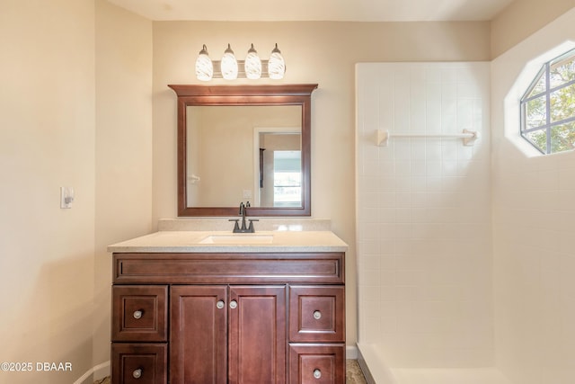 2017 Cornell Pl, Port Orange, FL 32128 - bathroom featuring vanity and a shower