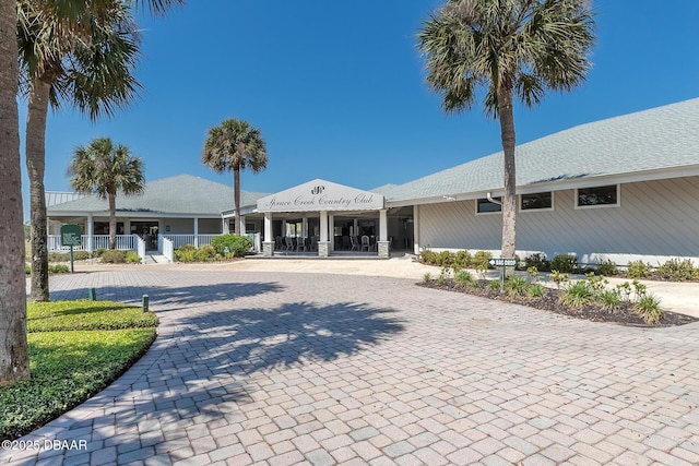 2017 Cornell Pl, Port Orange, FL 32128 - view of property with curved driveway
