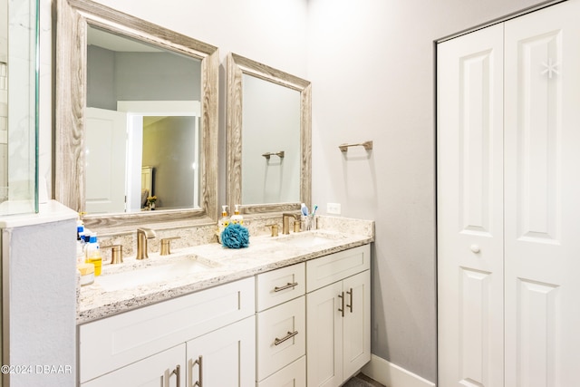 bathroom featuring vanity