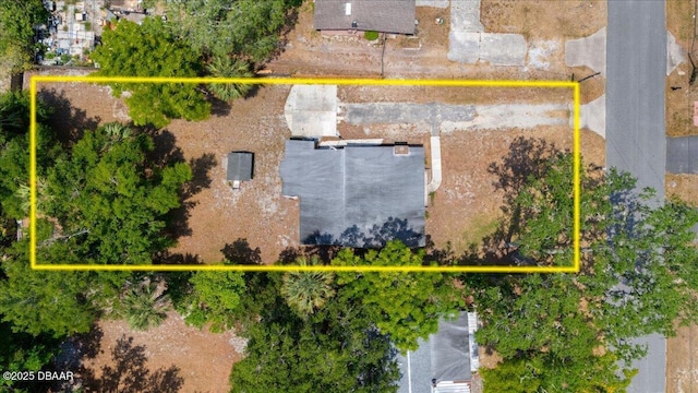 aerial view of property's location featuring property boundaries highlighted