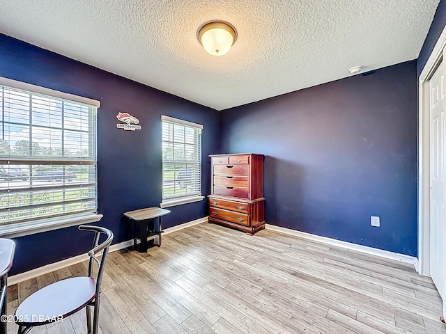 153 Orient Dr, Saint Augustine, FL 32092 - office area with a textured ceiling and wood finished floors