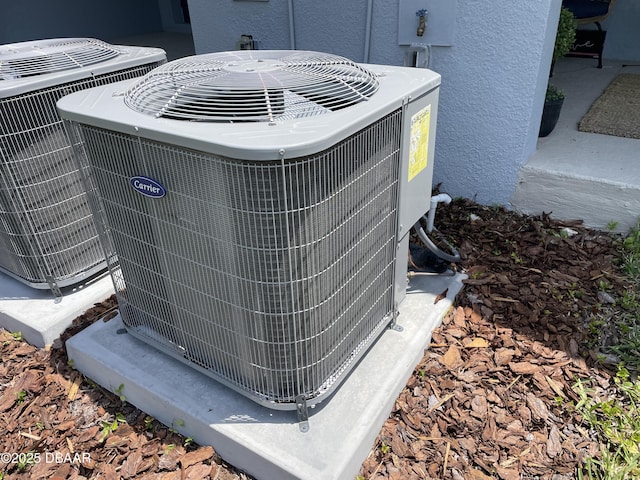 details with central AC unit