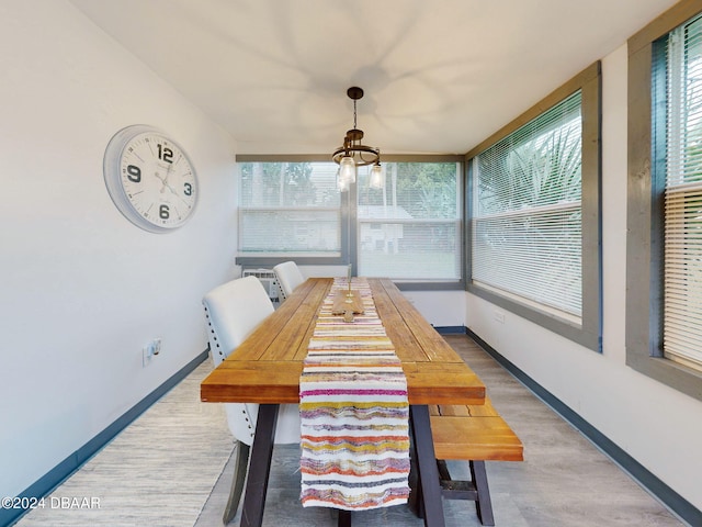 view of dining room