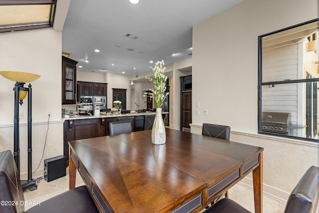 view of dining area