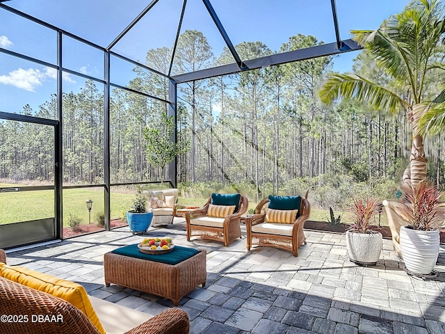 view of sunroom / solarium