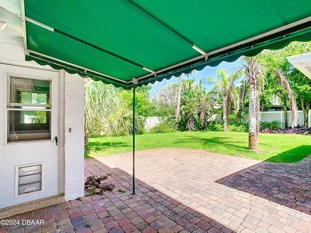 view of patio with fence