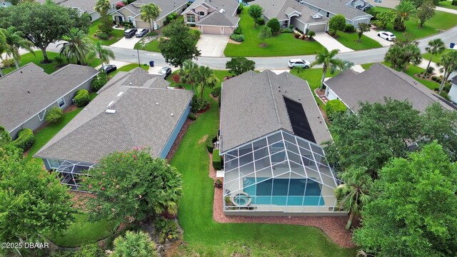 1329 Sunningdale Ln, Ormond Beach, FL 32174 - aerial perspective of suburban area featuring a pool area