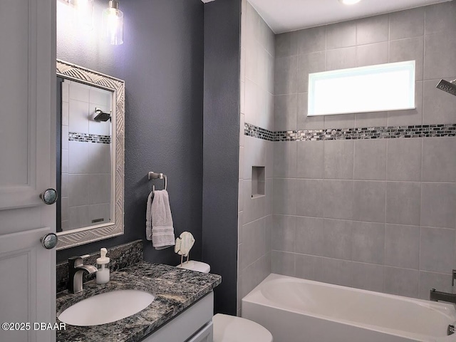 894 Attitude Ave, Daytona Beach, FL 32124 - full bath featuring vanity, toilet, and washtub / shower combination