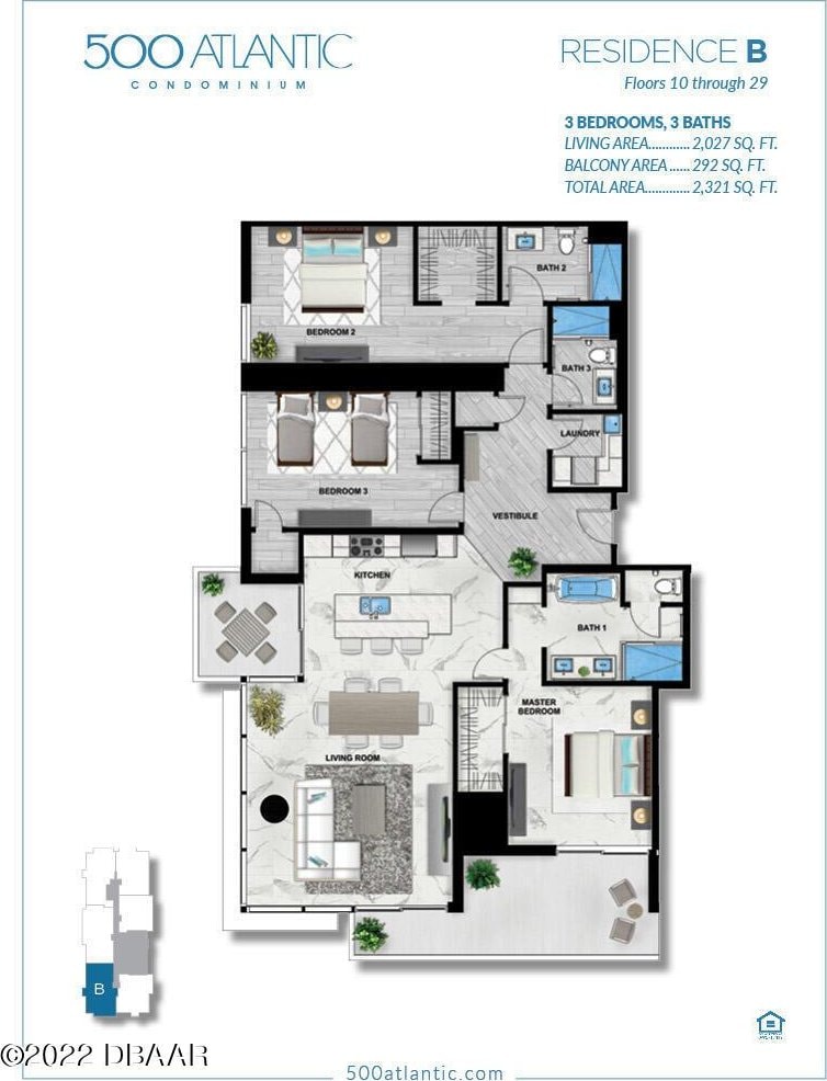 500 N Atlantic Ave Unit 16-B, Daytona Beach, FL 32118 - property floor plan