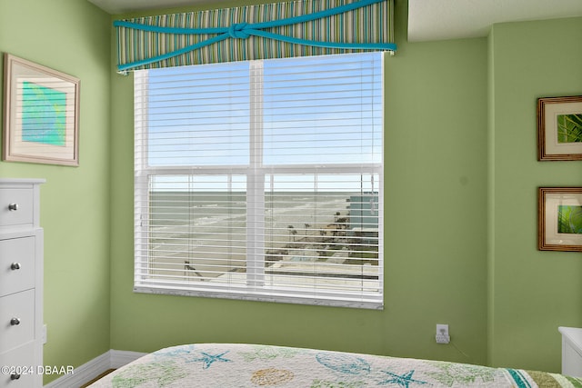 bedroom with multiple windows