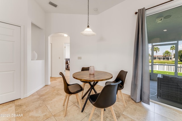 view of dining room